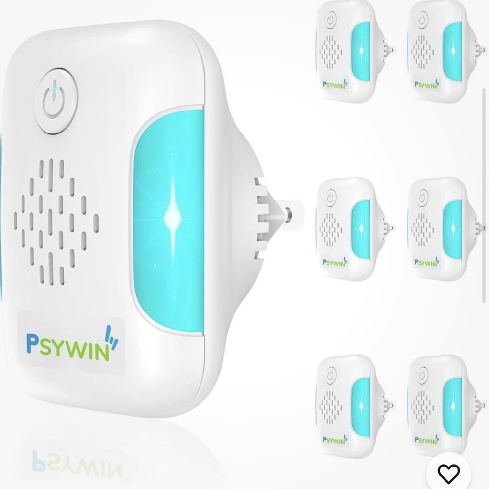 PSYWIN Ultrasonic Pest Repeller - White and Blue